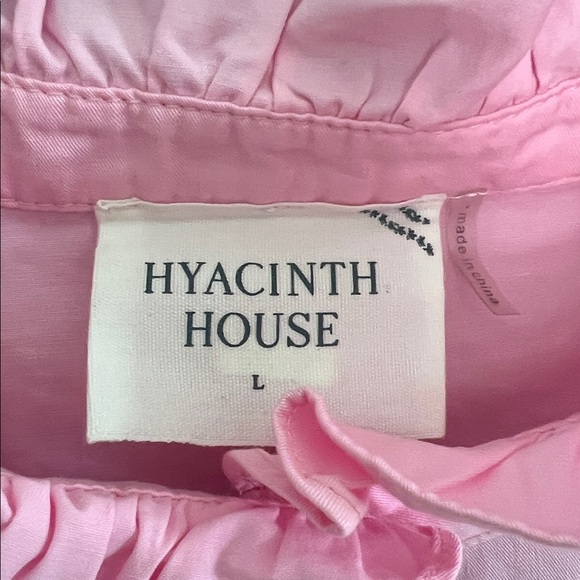 Tuckernuck Hyacinth House Pink Embroidery Eliza Midi Dress. Size Large - Picture 10 of 16